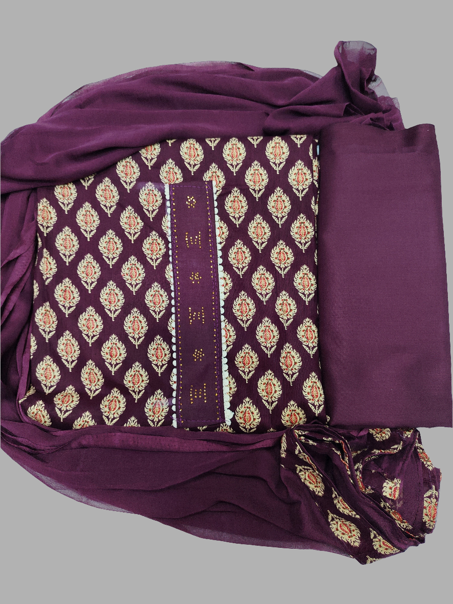 PURE COTTON UNSTITCHED SUIT