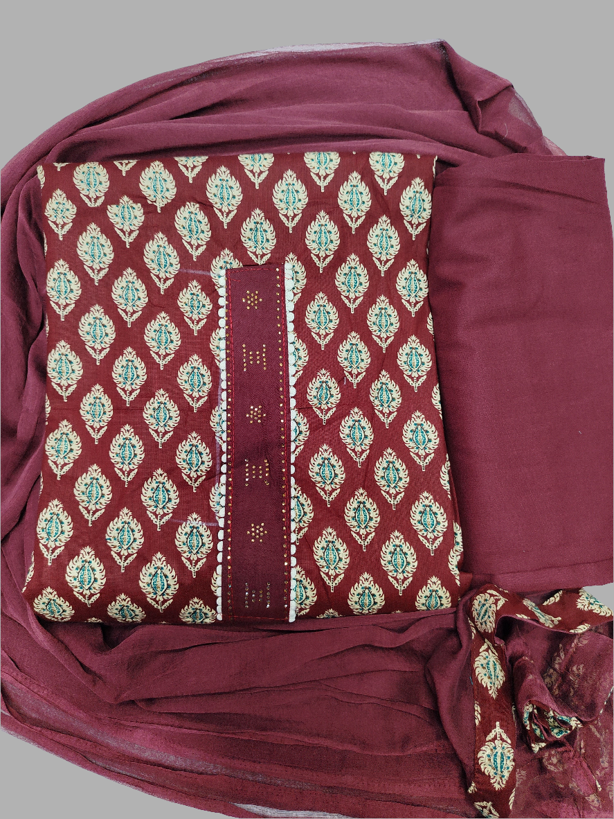 PURE COTTON UNSTITCHED SUIT