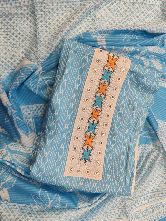 Pure Cotton With Cotton Dupatta