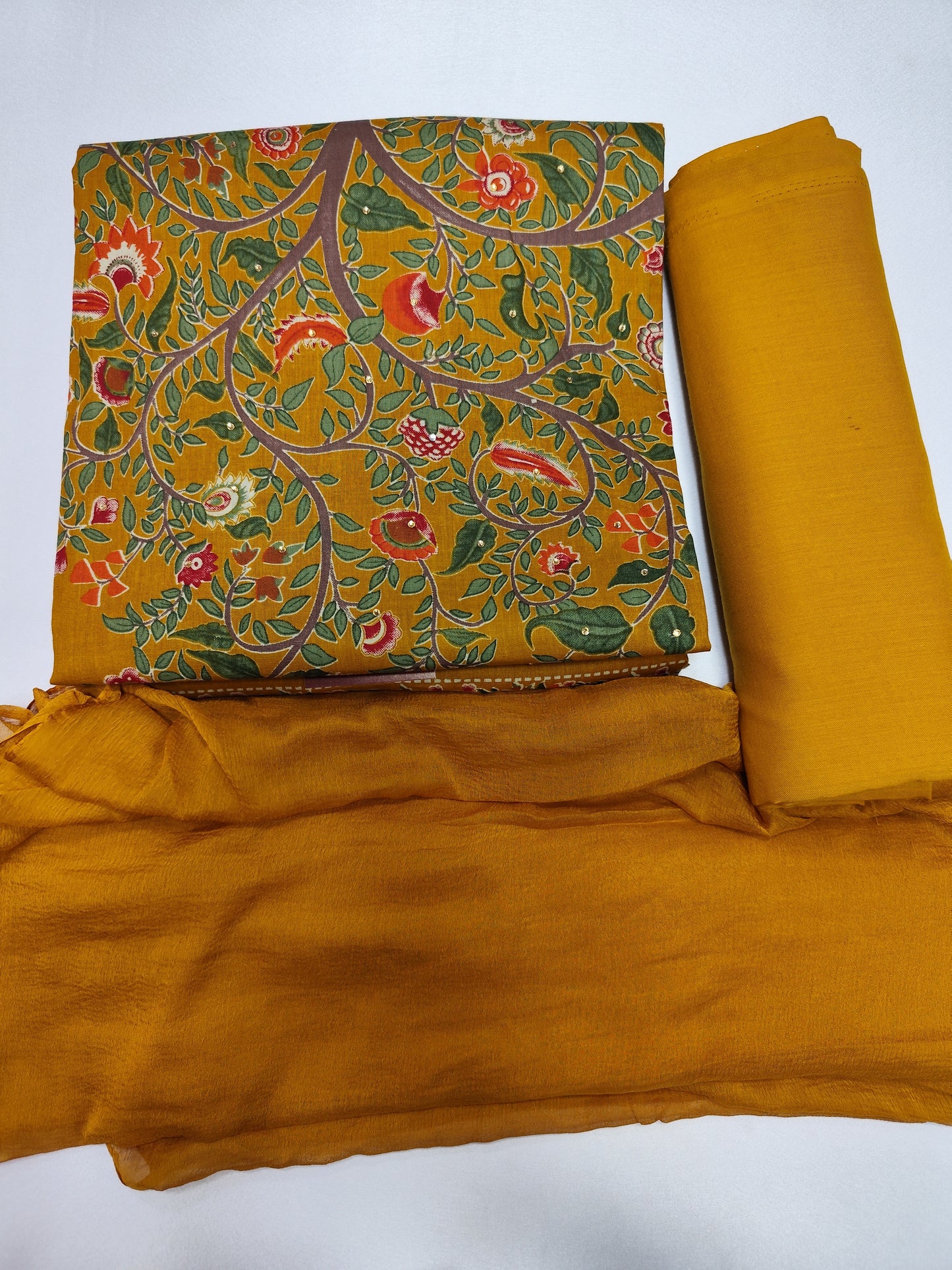 PUNYA FASHION ZARA CAMBRIC DESIGNER PRINT UNSTITCHED SUIT