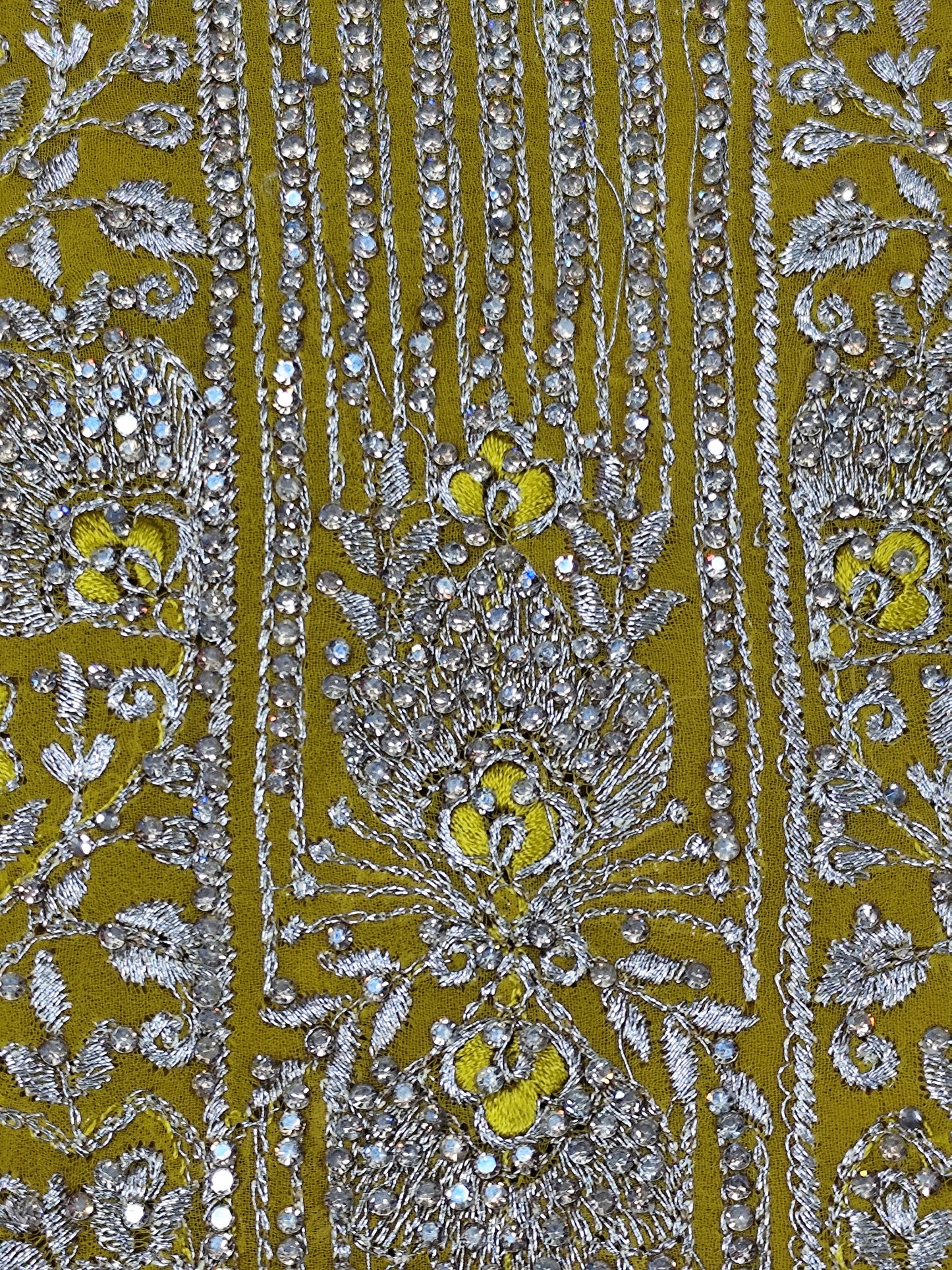 Partywear unstitched Georgette suit with dupatta and bottom