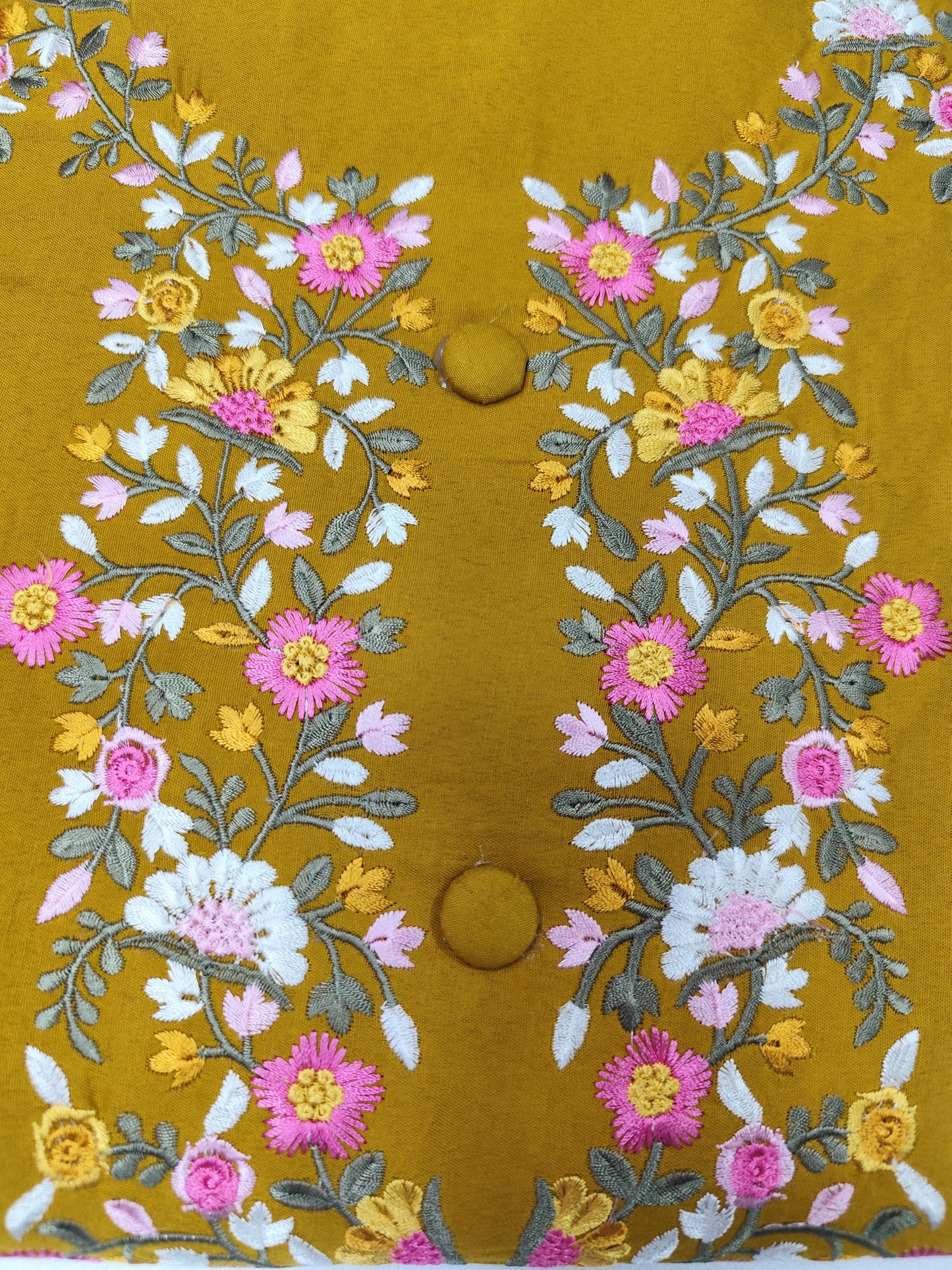 Pure cotton unstitched suit with cotton dupatta and bottom