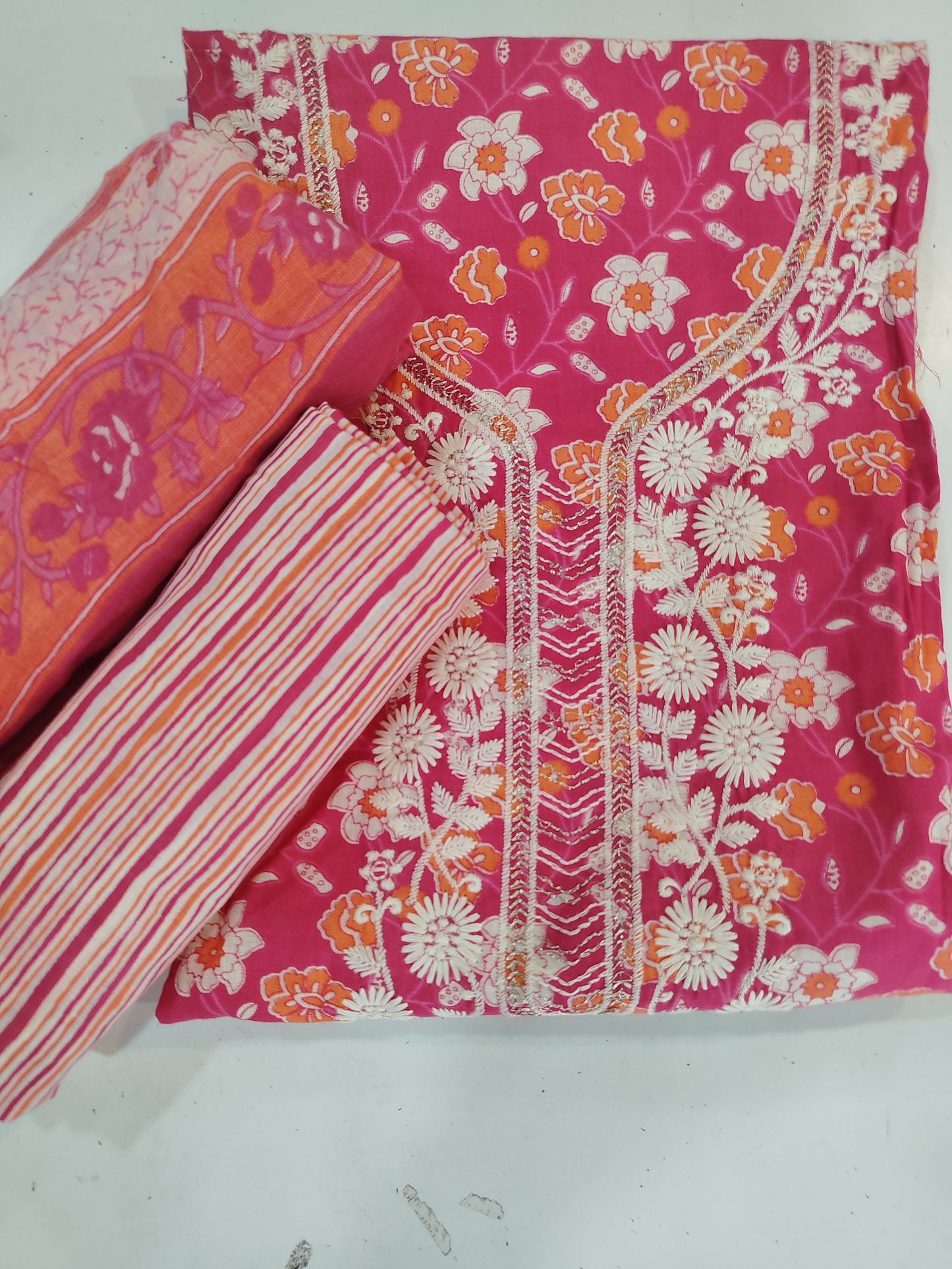 Printed Cotton Suit