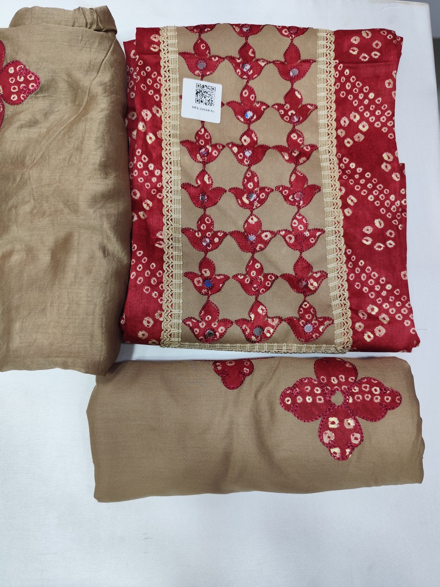 Digital Printed Muslin Cotton Punjabi With Bottom Work Unstitched Suit
