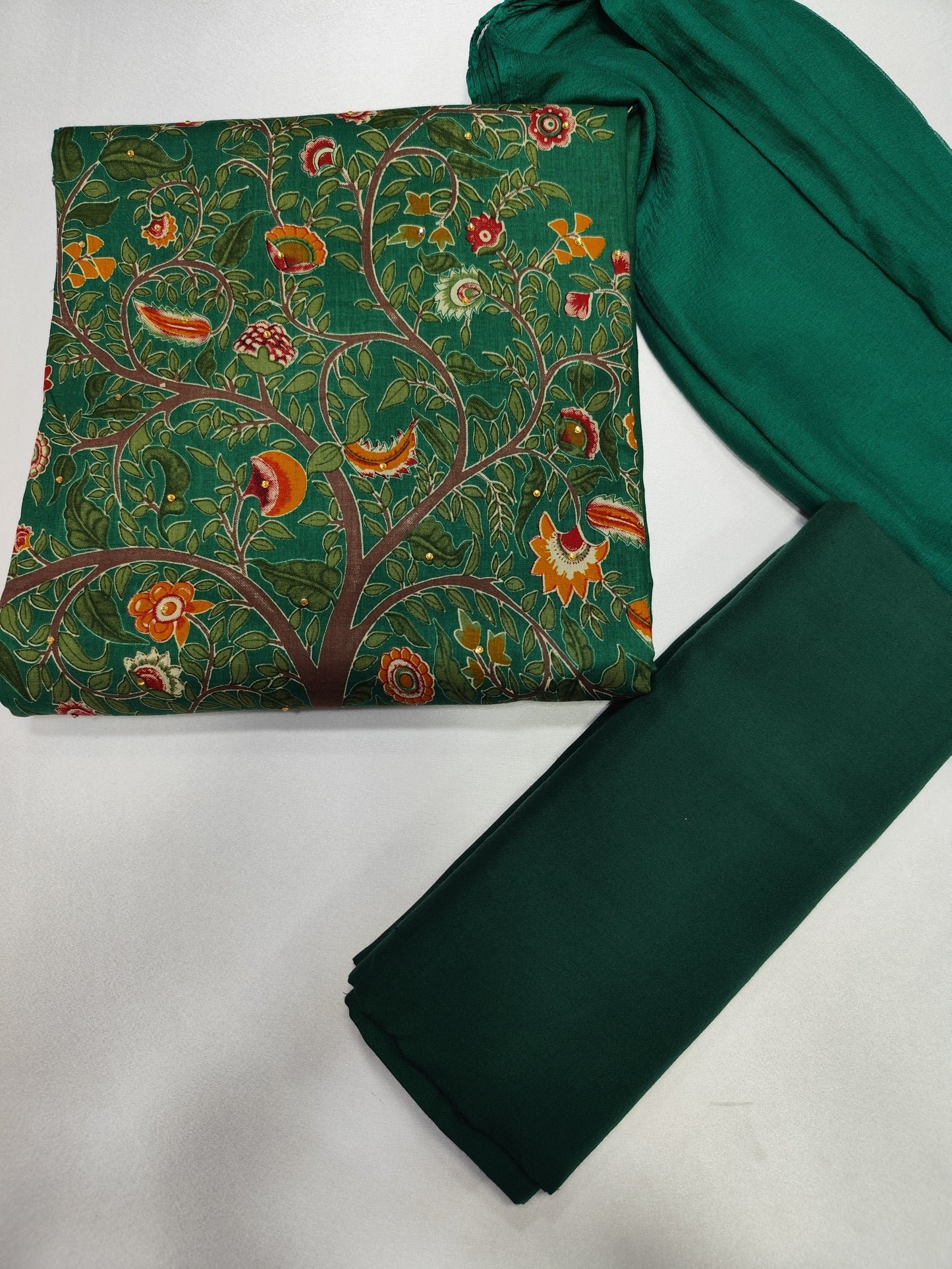 PUNYA FASHION ZARA CAMBRIC DESIGNER PRINT UNSTITCHED SUIT