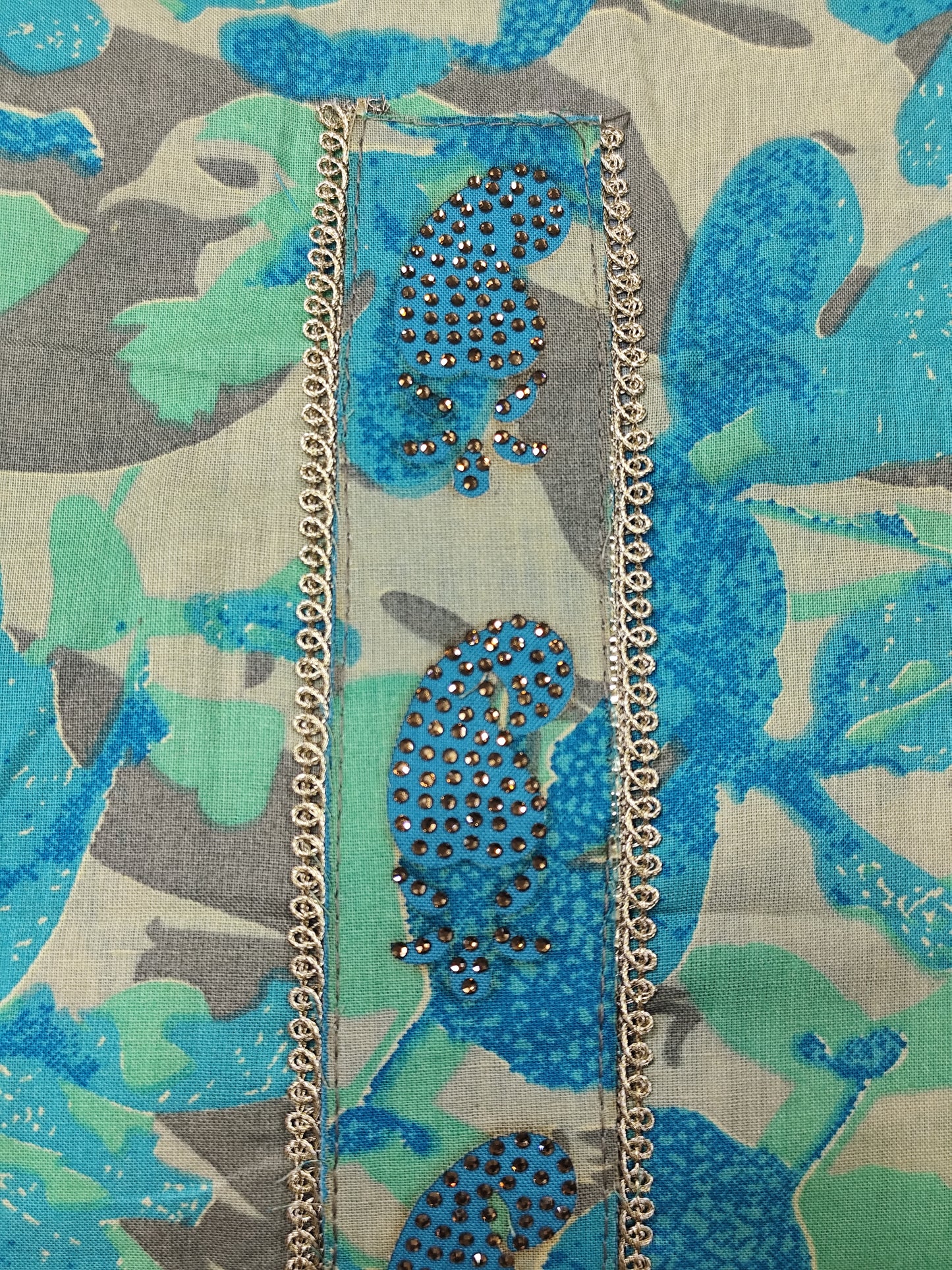 PURE COTTON NECK PATTI WITH PRINTED UNSTITCHED SUIT PARIS BEAUTY