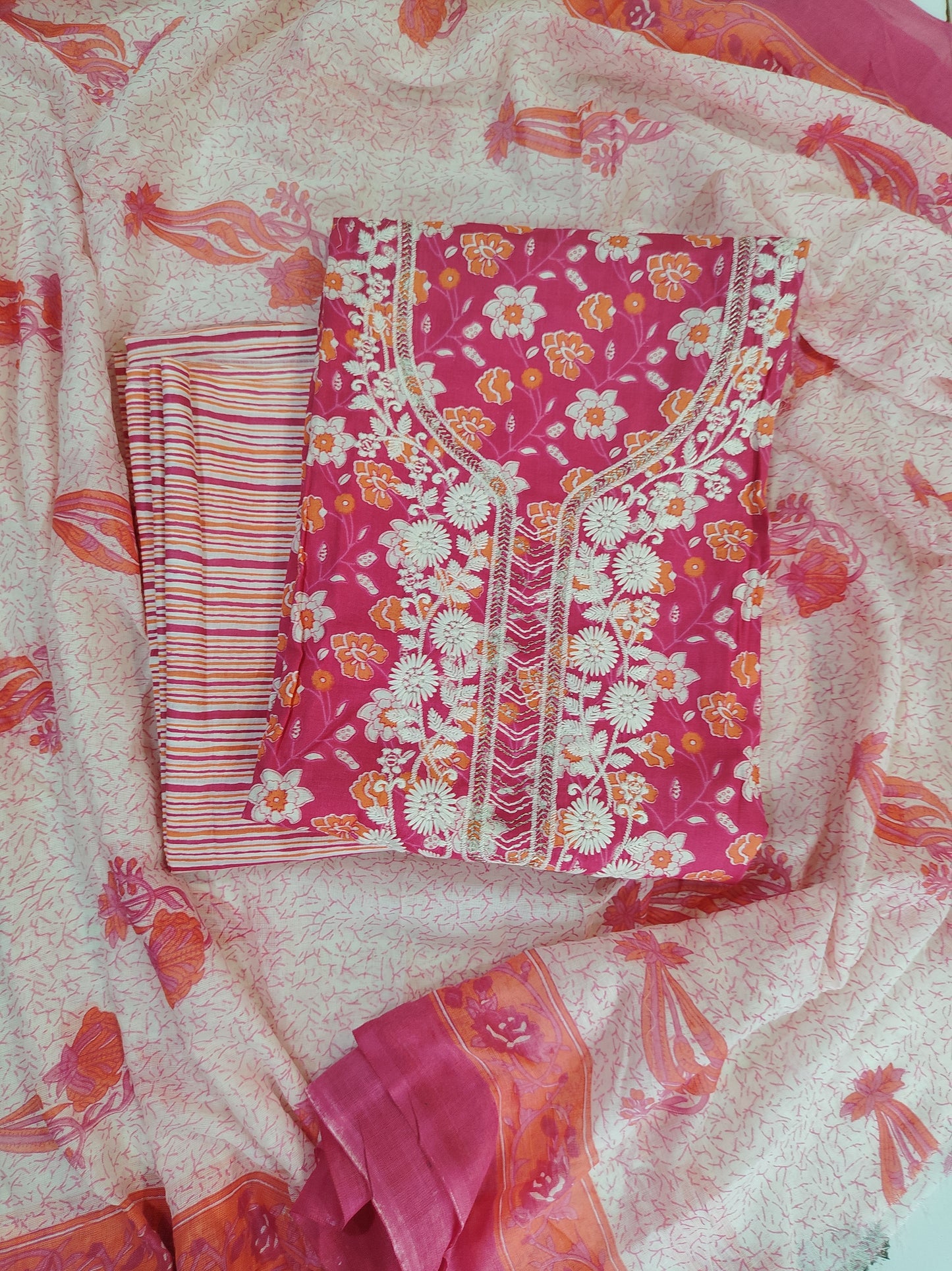 Printed Cotton Suit