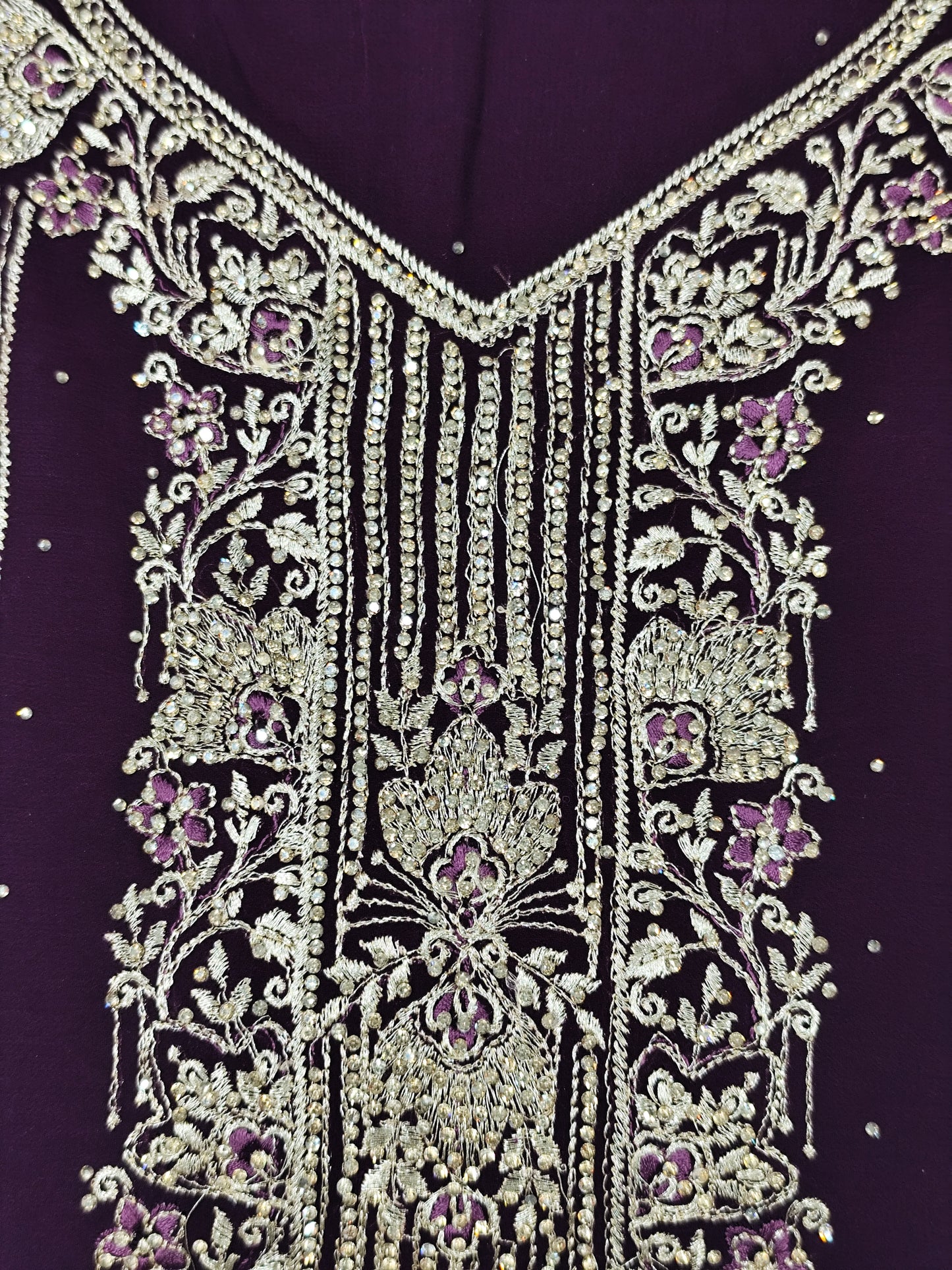 Partywear unstitched Georgette suit with dupatta and bottom