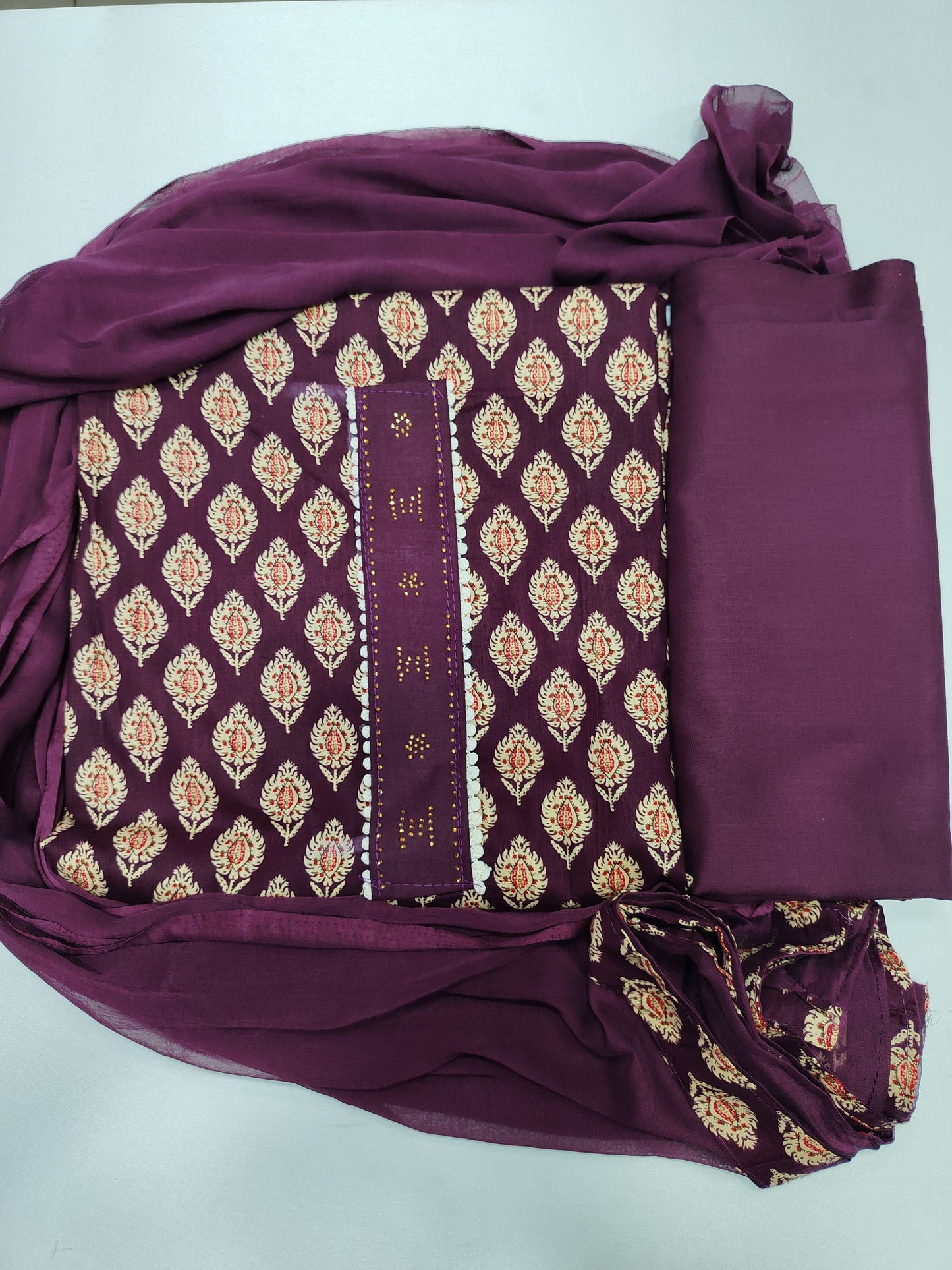 PURE COTTON UNSTITCHED SUIT