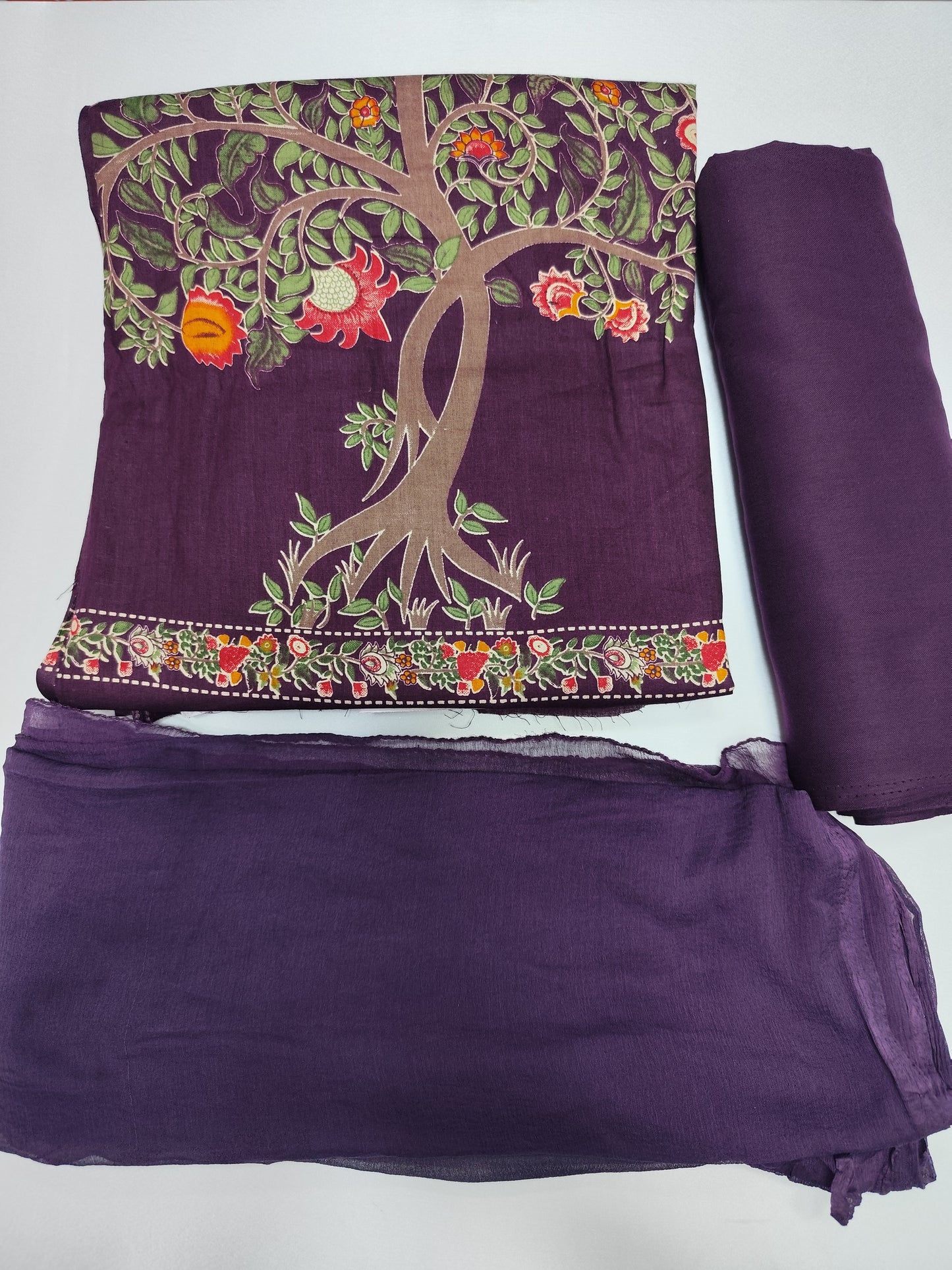 PUNYA FASHION ZARA CAMBRIC DESIGNER PRINT UNSTITCHED SUIT