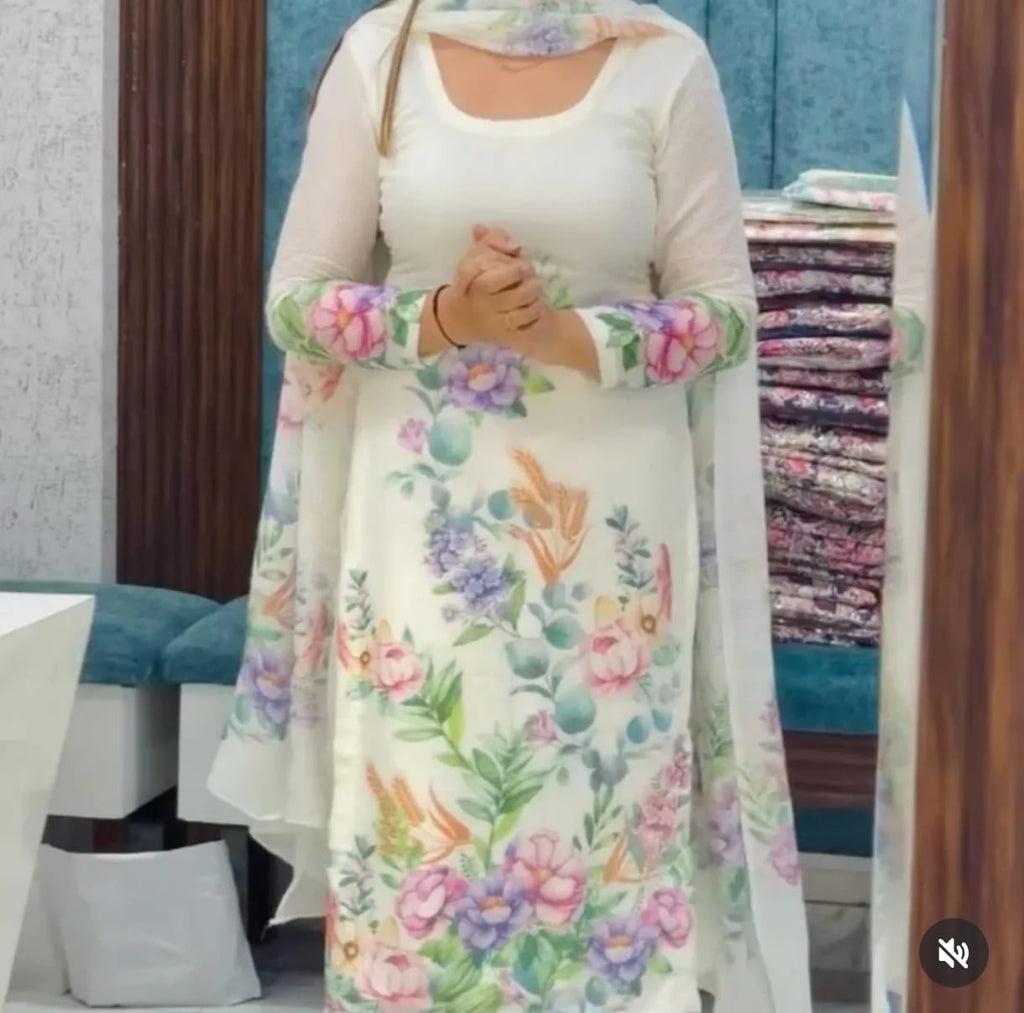 Cream Designer Suit