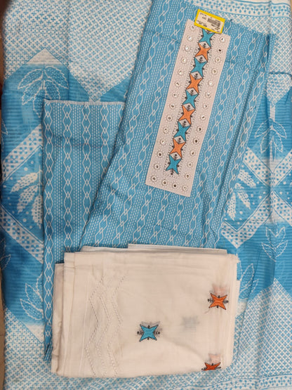 Pure Cotton With Cotton Dupatta