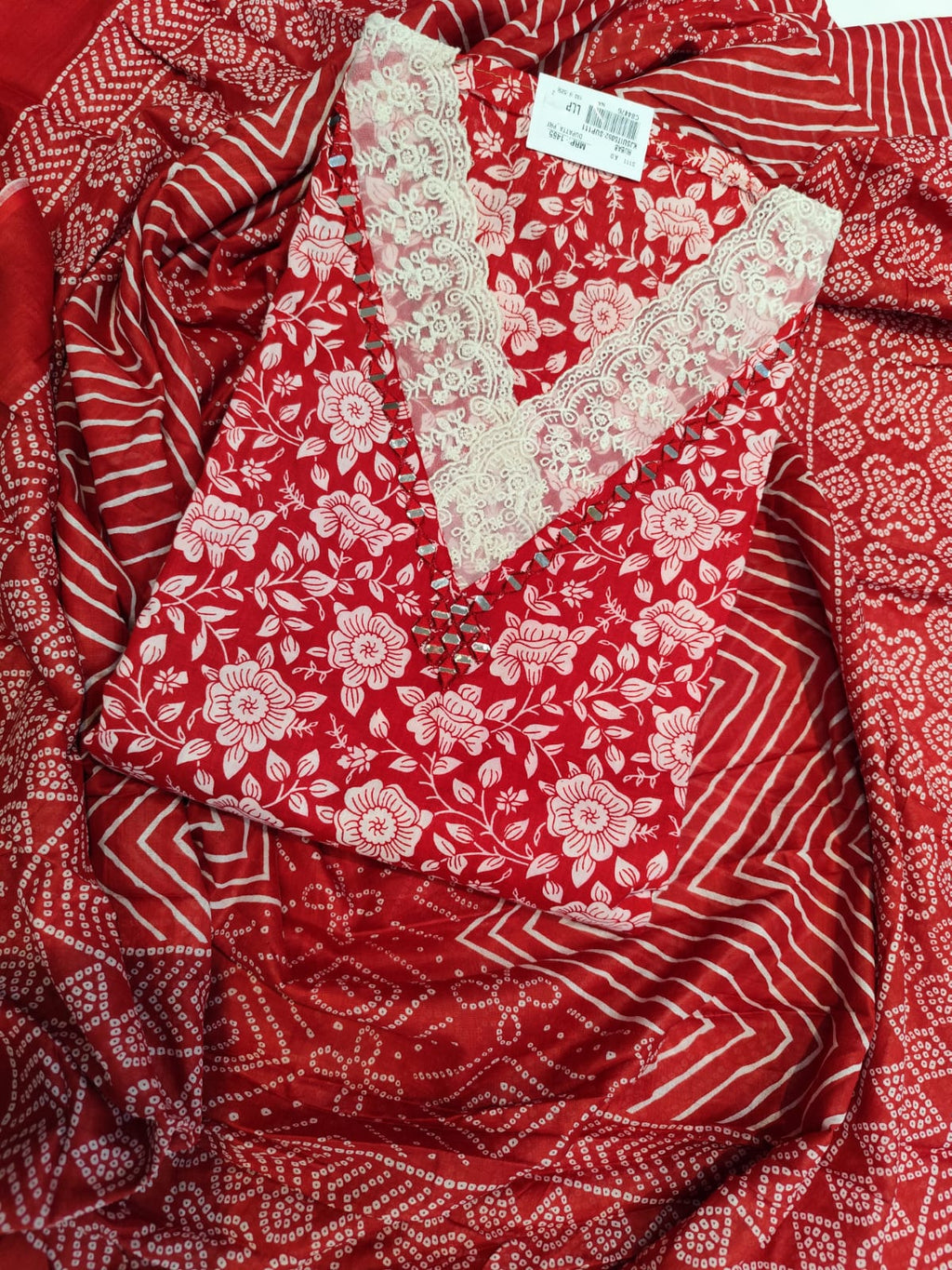 Cotton Suit With Cotton Dupatta