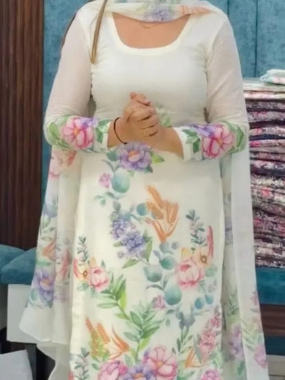 Cream Designer Suit